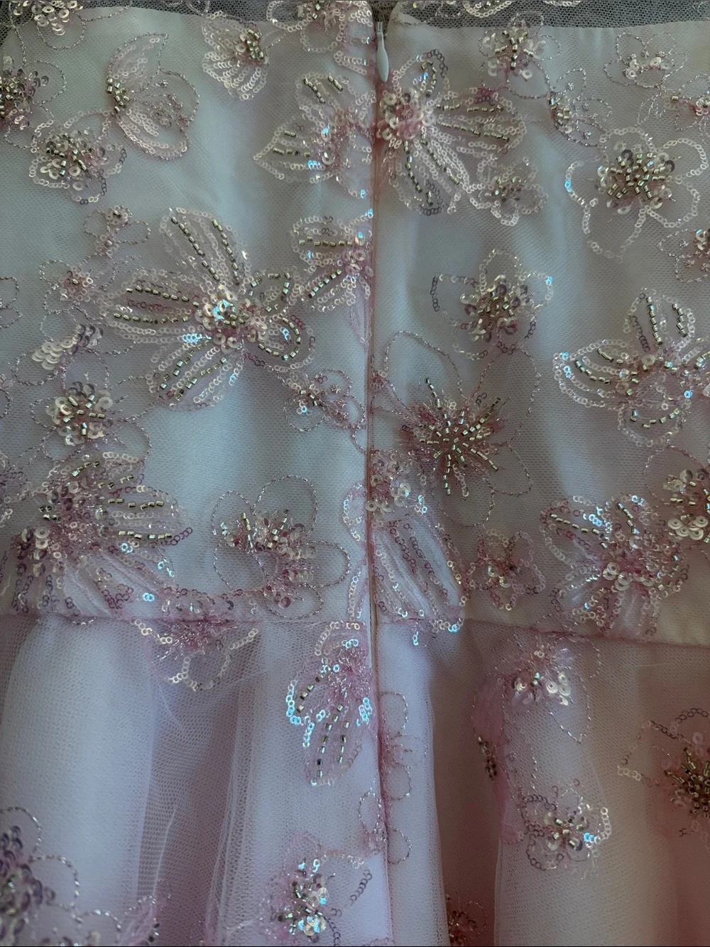 Zoe Ltd Pink Embroidered Floral Tulle Party Dress